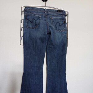 Citizens of Humanity Ingrid #002 Low Waist Flare Medium-Wash Jeans, size 24